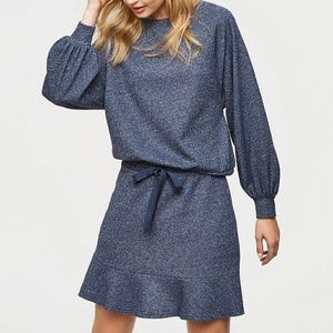 LOFT Shimmer Drawstring Skirt